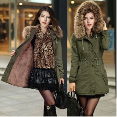 Fur Hooded Winter Coat